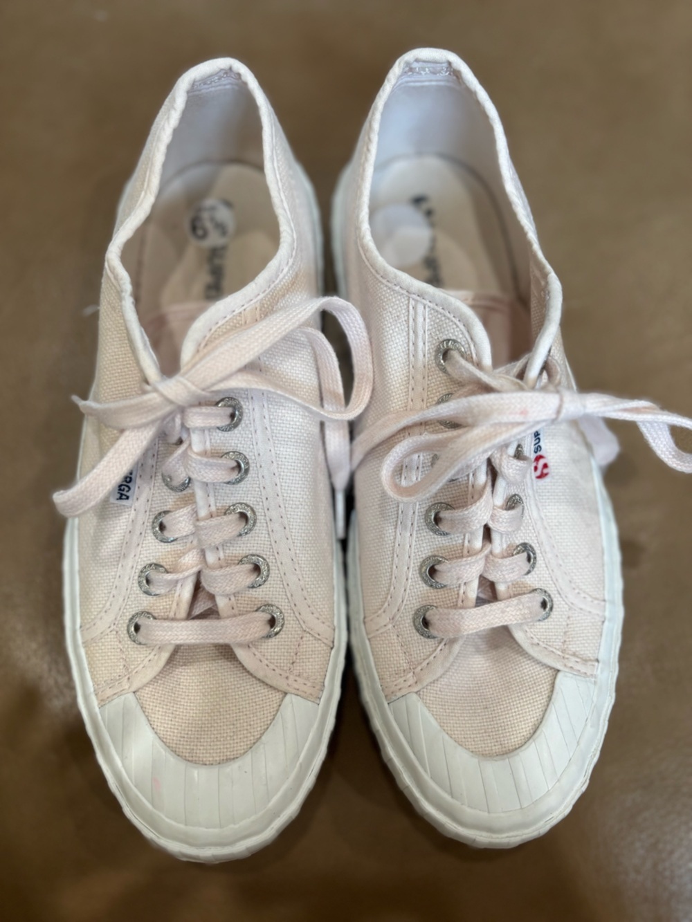 Superga Light Pink Canvas Platform minimalist comfortable Sneakers - Picture 2 of 7